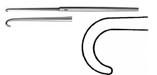 ГАЧОК 1-ЗУБ. ТУП. T МАЛ. ВИГНУТ. 165MM